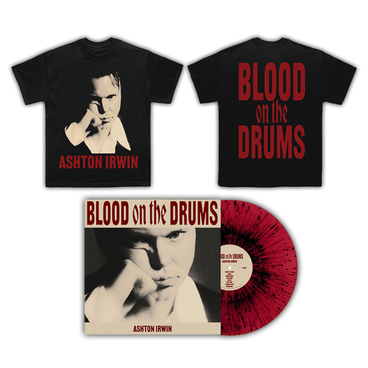 BLOOD ON THE DRUMS VINYL + T-SHIRT
